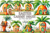 Easter Carrot House Clipart Bundle