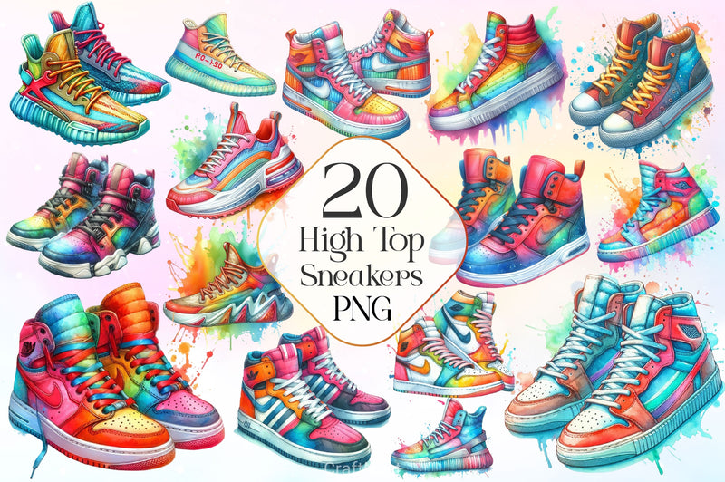 Sneakers Clipart Bundle 2 - CraftNest - Digital Crafting and Art