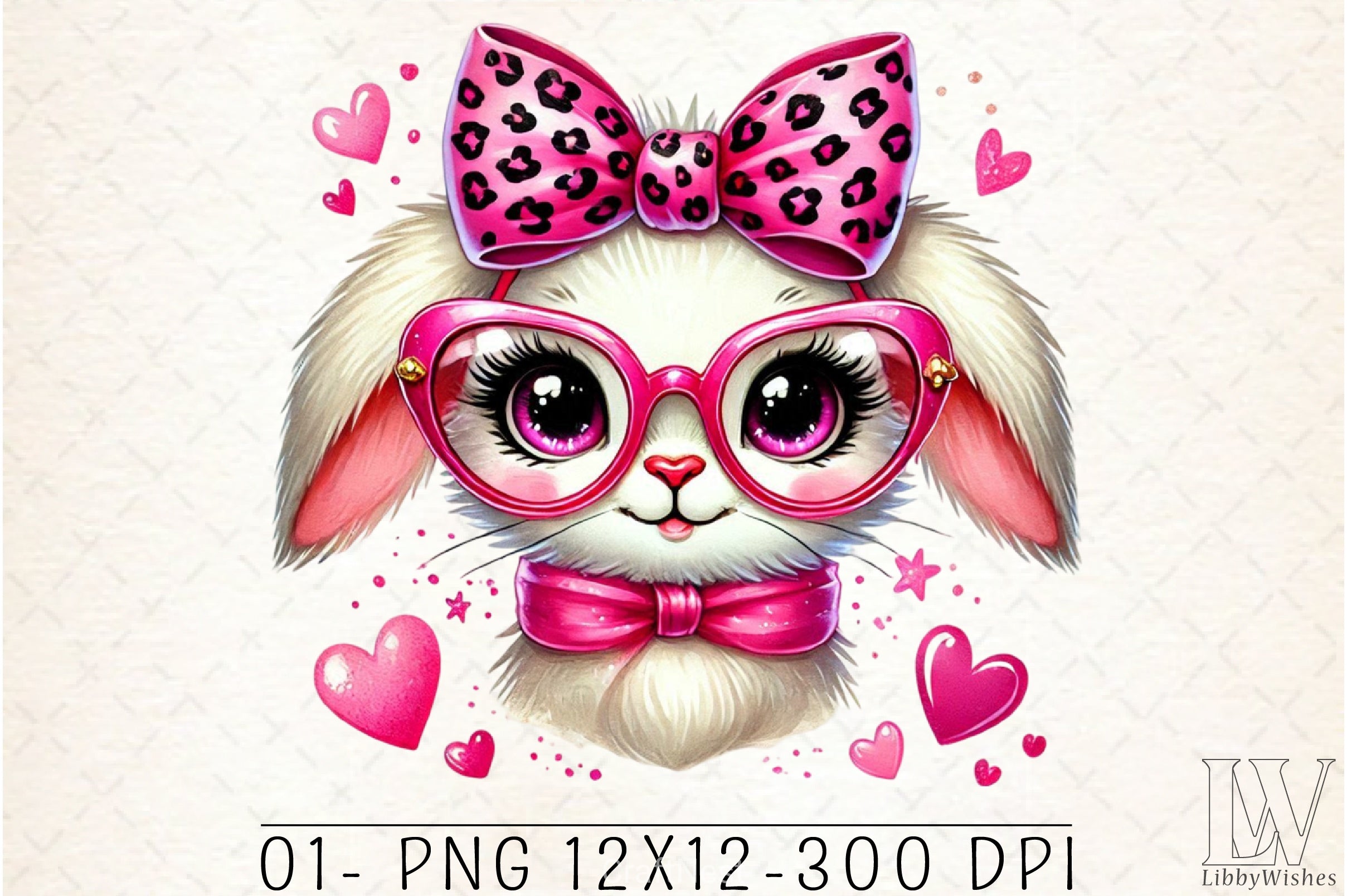 Valentine Bunny Clipart Bundle - CraftNest - Digital Crafting and Art