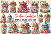 Christmas Candy Jar Clipart Bundle