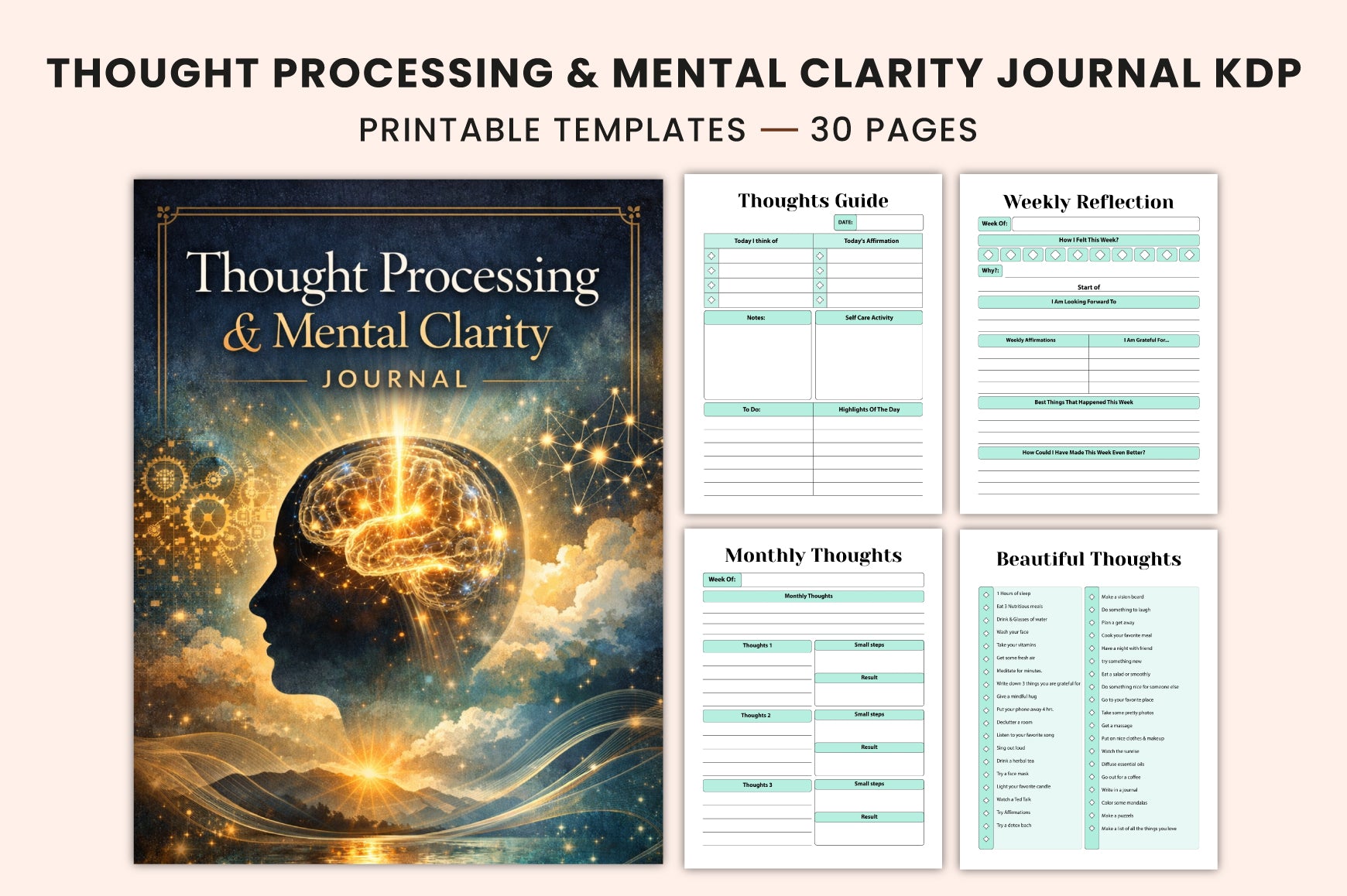 Thought Processing Mental Clarity Journal