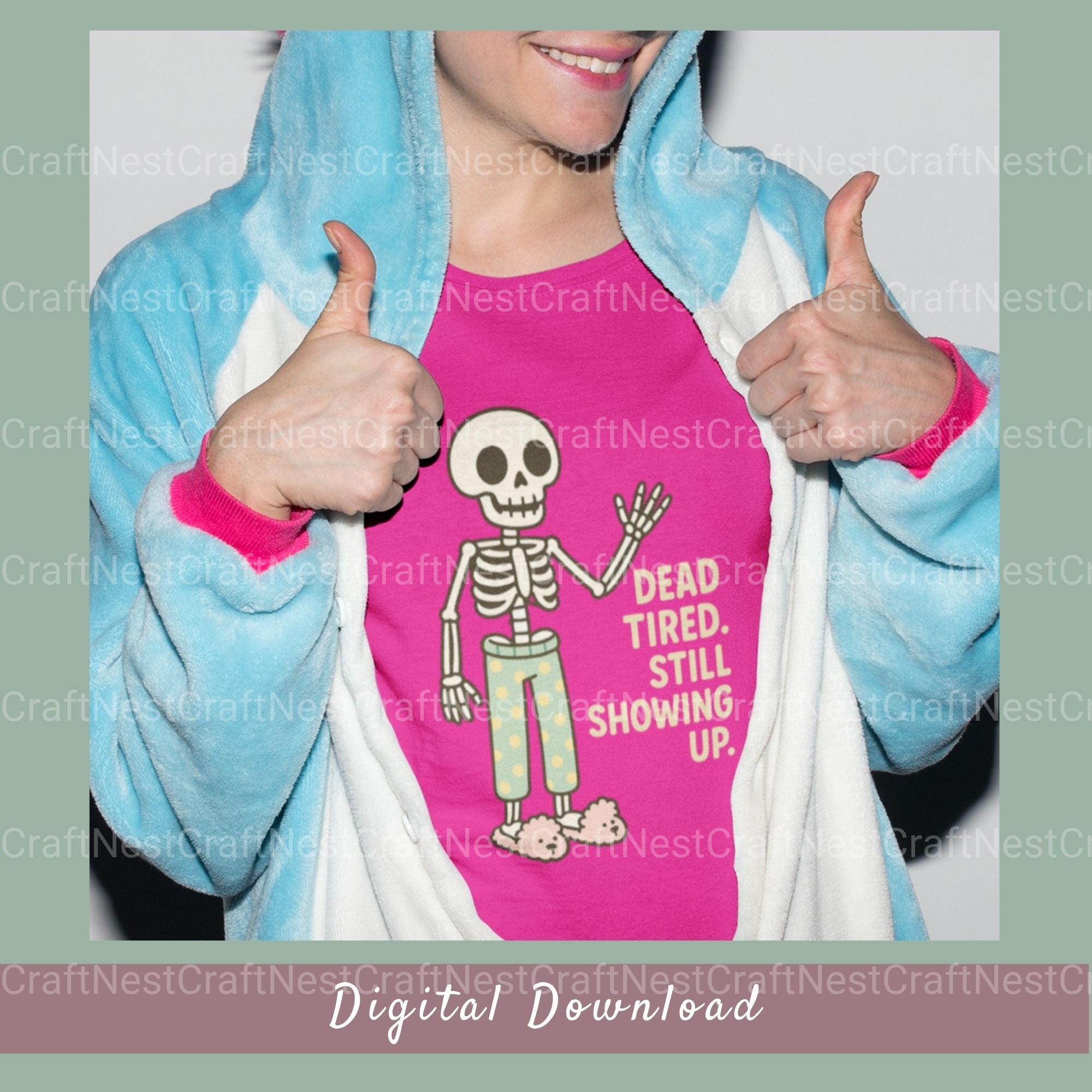 Dead Tired Skeleton Clipart Bundle - CraftNest - Digital Crafting and Art