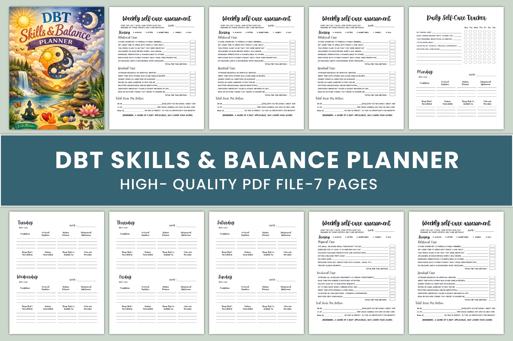 DBT Skills Balance Planner