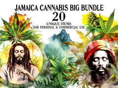 Jamaica Cannabis Clipart - CraftNest