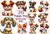 Funny Puppy Dog Clipart Bundle