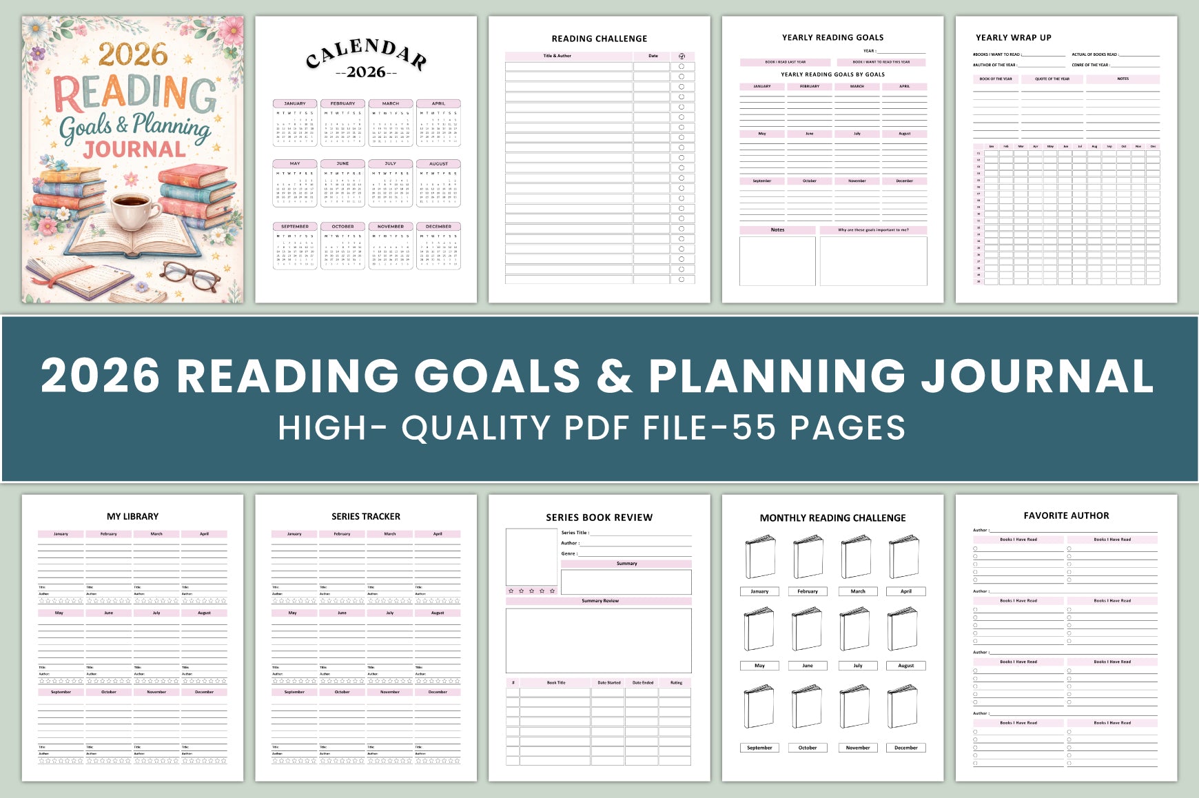Reading Goals Planning Journal