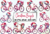 Christmas Bicycle Clipart Bundle