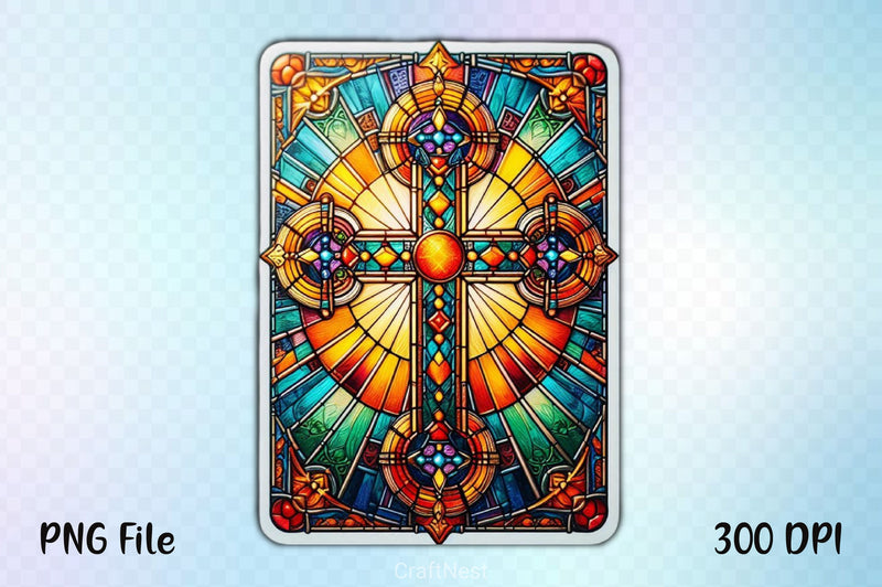 Stained Glass Cross Tarot Card Clipart Bundle 5 - CraftNest - Digital Crafting and Art