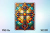 Stained Glass Cross Tarot Card Clipart Bundle 5