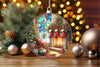 Stained Glass Christmas Fireplace & Stockings Clipart Bundle