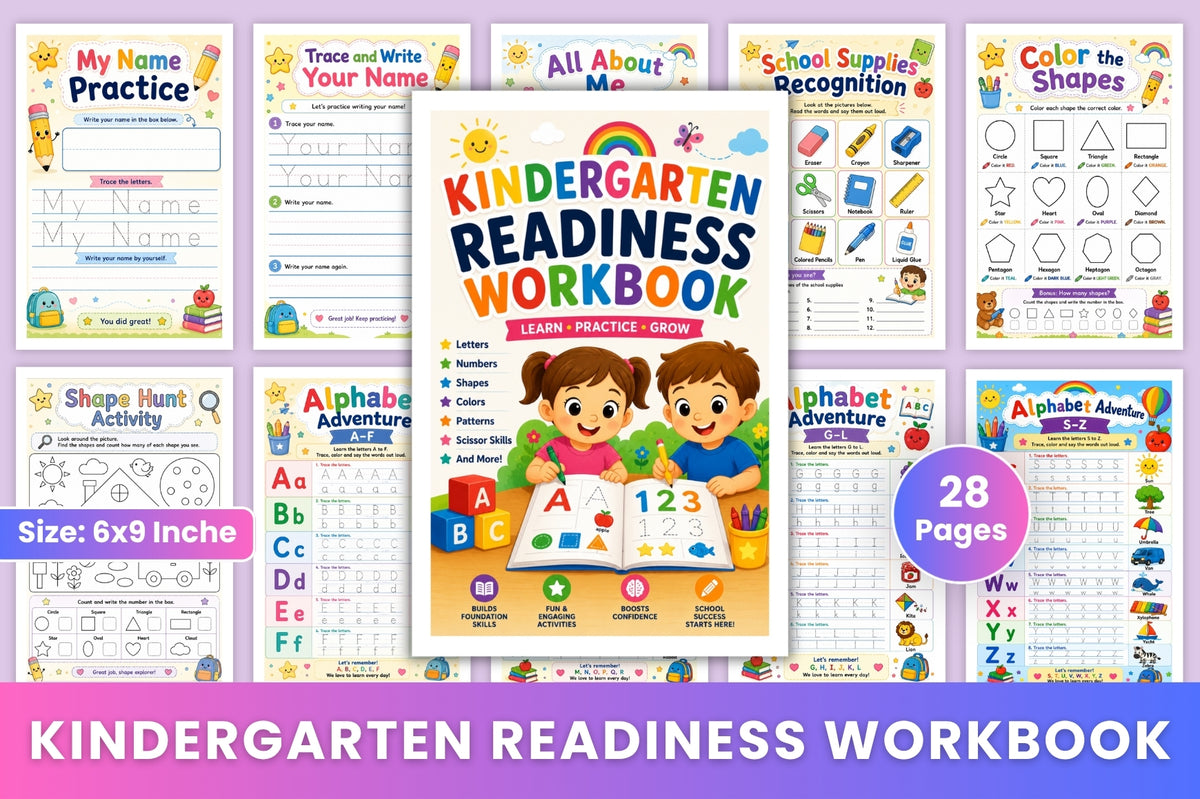 Kindergarten Readiness Workbook