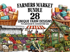 Farmers Market Clipart - CraftNest