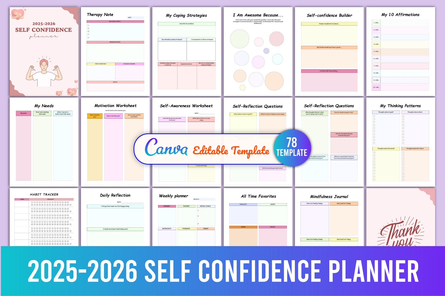 Self Confidence Planner