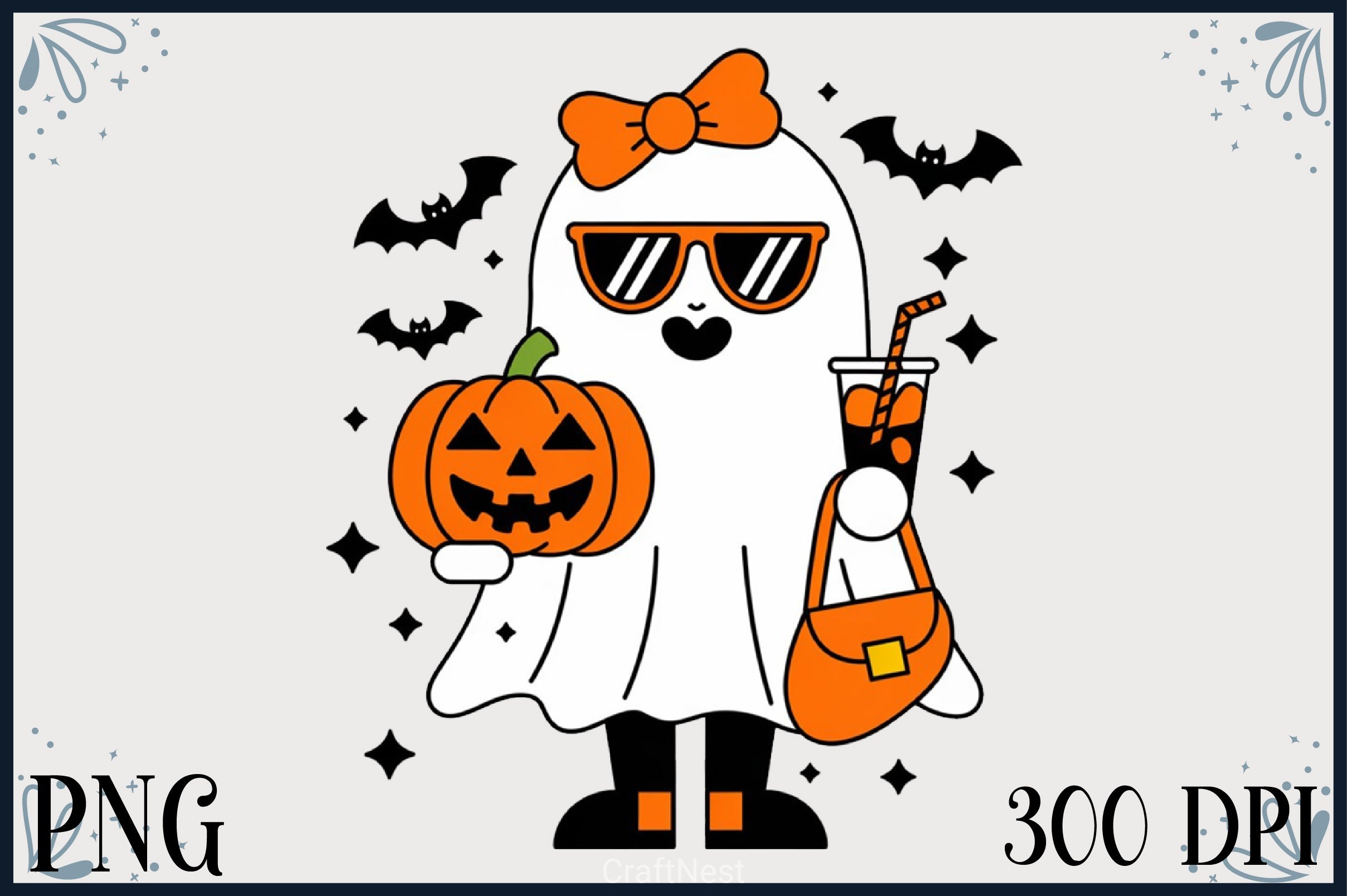 Halloween Ghost Clipart Bundle 11 - CraftNest - Digital Crafting and Art