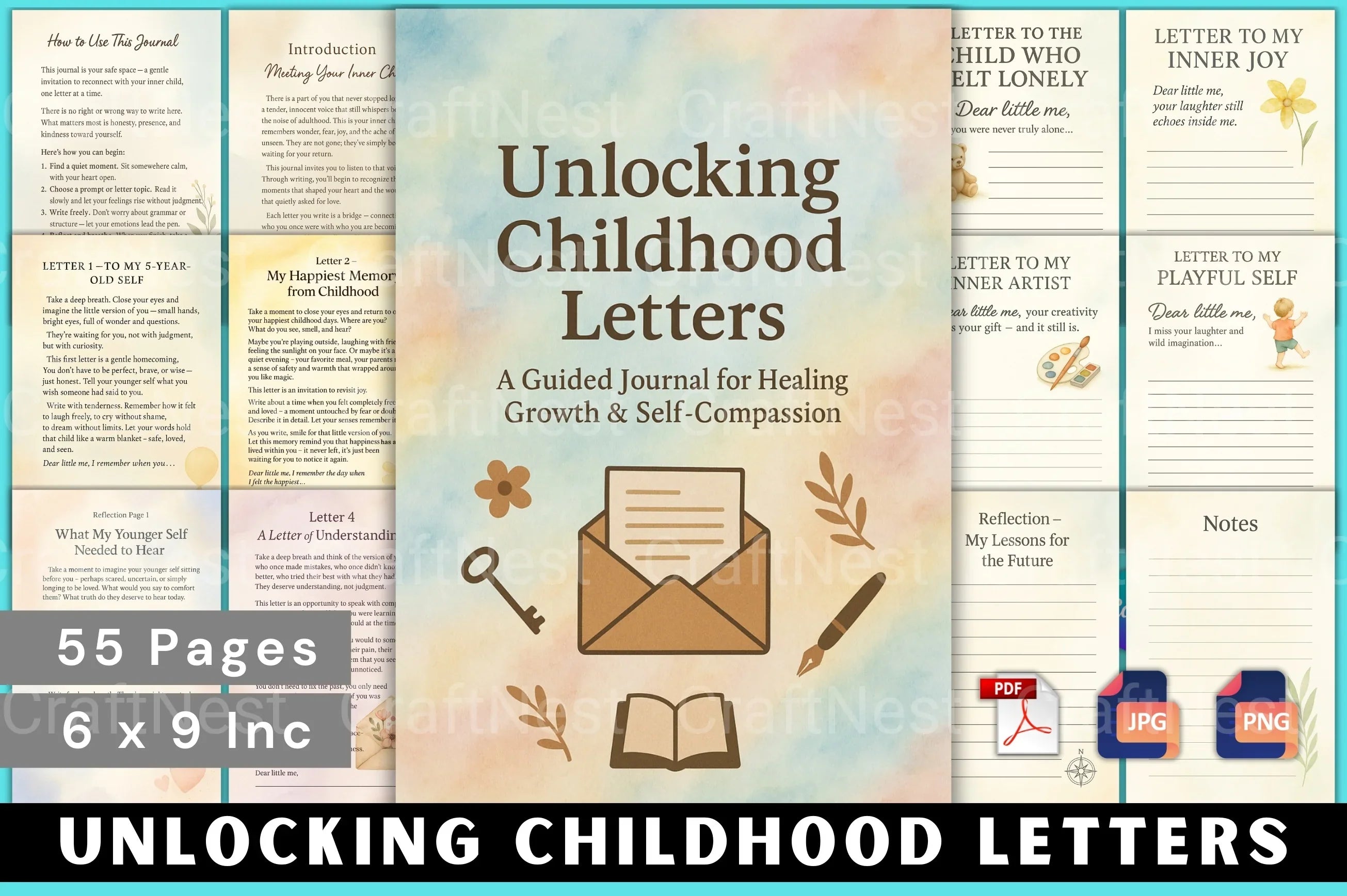 Unlocking Childhood Letters - CraftNest - Digital Crafting and Art
