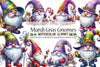 Mardi Gras Gnome Clipart Bundle 1