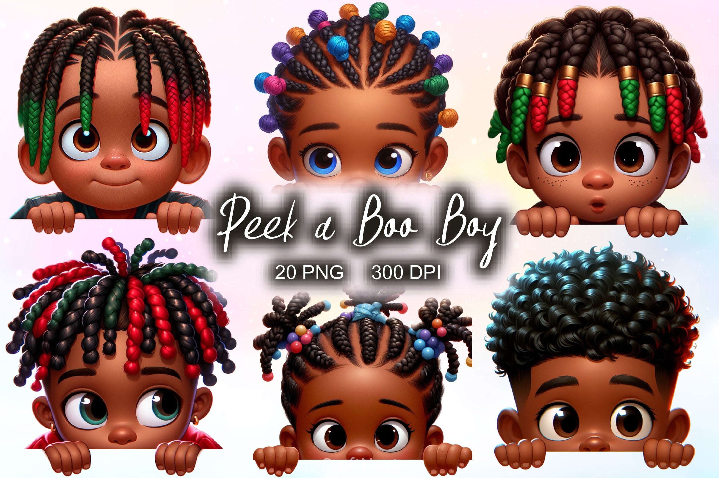 Peek A Boo Boy Clipart Bundle - CraftNest - Digital Crafting and Art