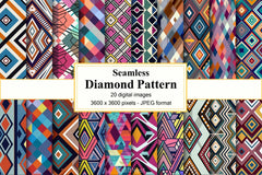 Diamond Seamless Digital Pattern - CraftNest - Digital Crafting and Art