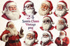 Vintage Santa Claus Christmas Clipart Bundle