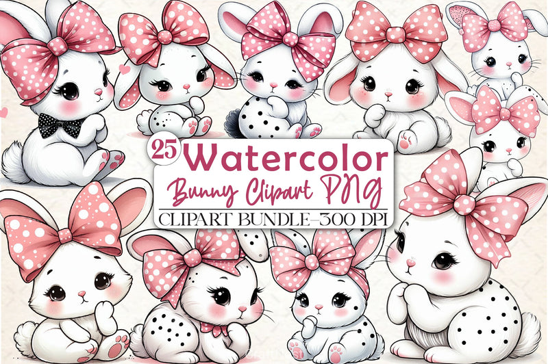 Bunny Clipart Bundle - CraftNest - Digital Crafting and Art