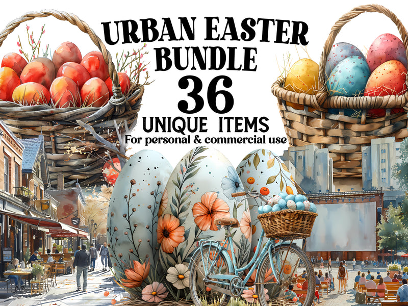 Urban Easter Clipart - CraftNest