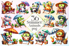 Summer Animals Clipart Bundle 8 - CraftNest - Digital Crafting and Art