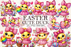 Cute Easter Duck Clipart Bundle 2 - CraftNest - Digital Crafting and Art