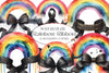 Watercolour Rainbow Ribbon Clipart Bundle