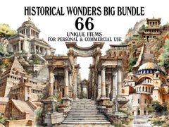 Historical Wonders Clipart - CraftNest