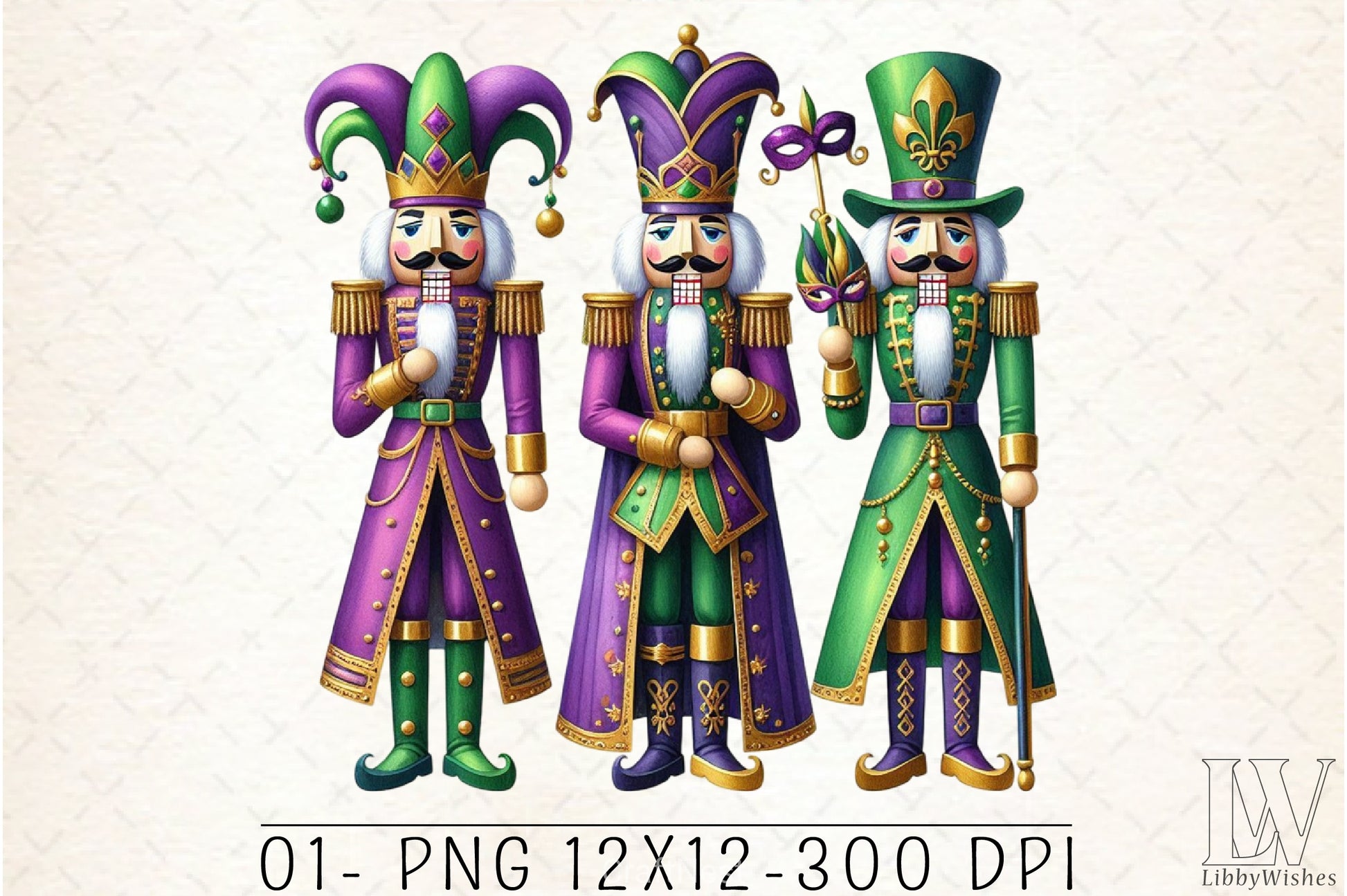 Nutcracker Mardi Gras Clipart Bundle 6 - CraftNest - Digital Crafting and Art
