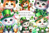 Cute St Patrick'S Kitten Cat Clipart Bundle