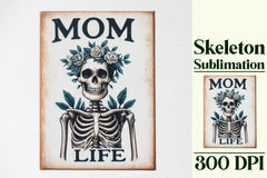 Sarcastic Mama Skeleton Clipart Bundle - CraftNest - Digital Crafting and Art