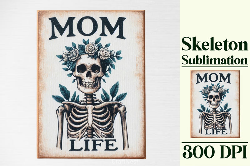 Sarcastic Mama Skeleton Clipart Bundle - CraftNest - Digital Crafting and Art