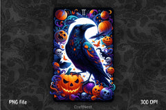 Raven Bird Tarot Card Clipart Bundle 15 - CraftNest - Digital Crafting and Art