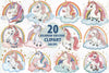 Rainbow Unicorn Clipart Bundle 1