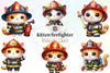 Kitten Firefighter Clipart Bundle