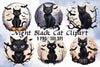 Night Black Cat Clipart Bundle 2