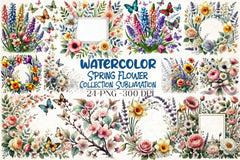 Spring Flower Clipart Bundle 8 - CraftNest - Digital Crafting and Art