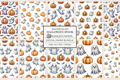 Halloween Spook Seamless Papers - CraftNest - Digital Crafting and Art