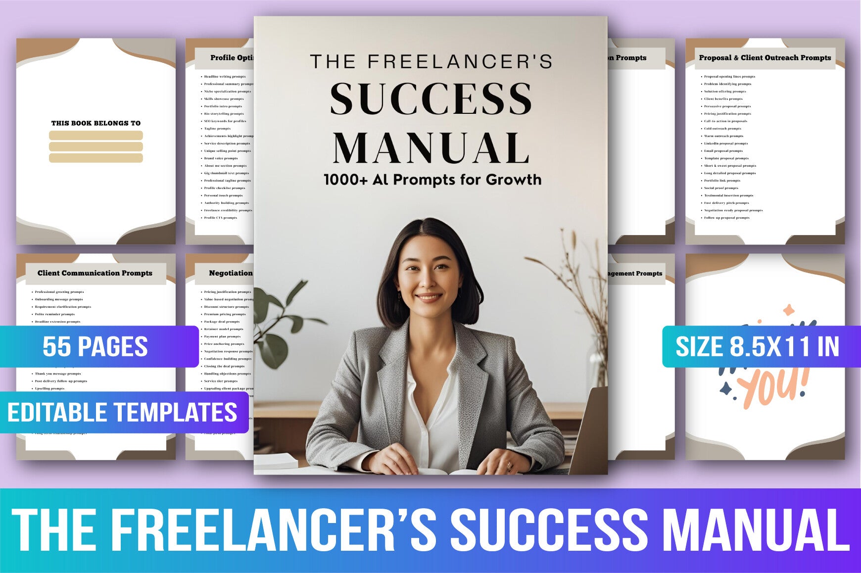 Freelancers Success Manual Planner
