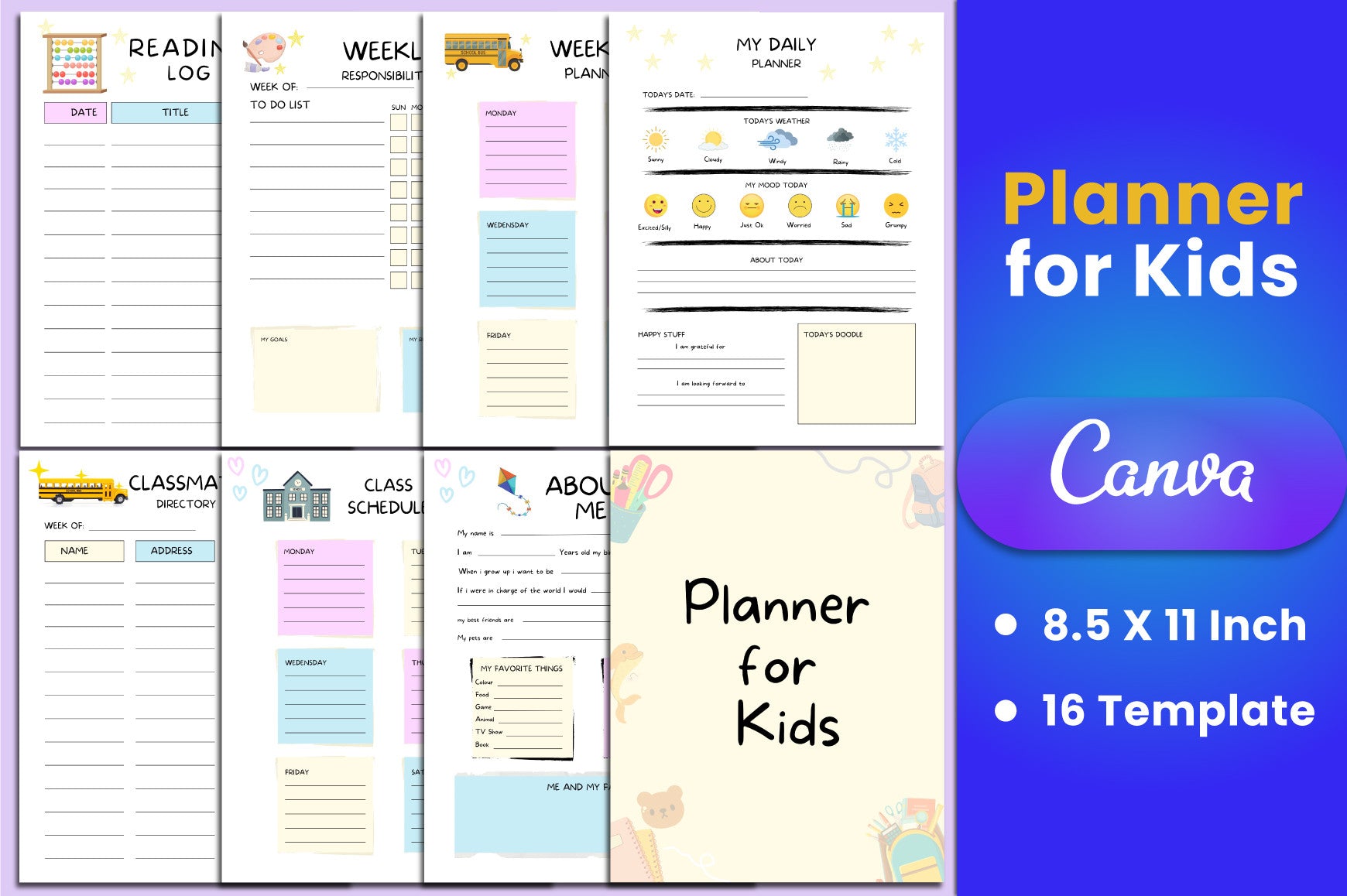 Kids Planner: Organize and Inspire