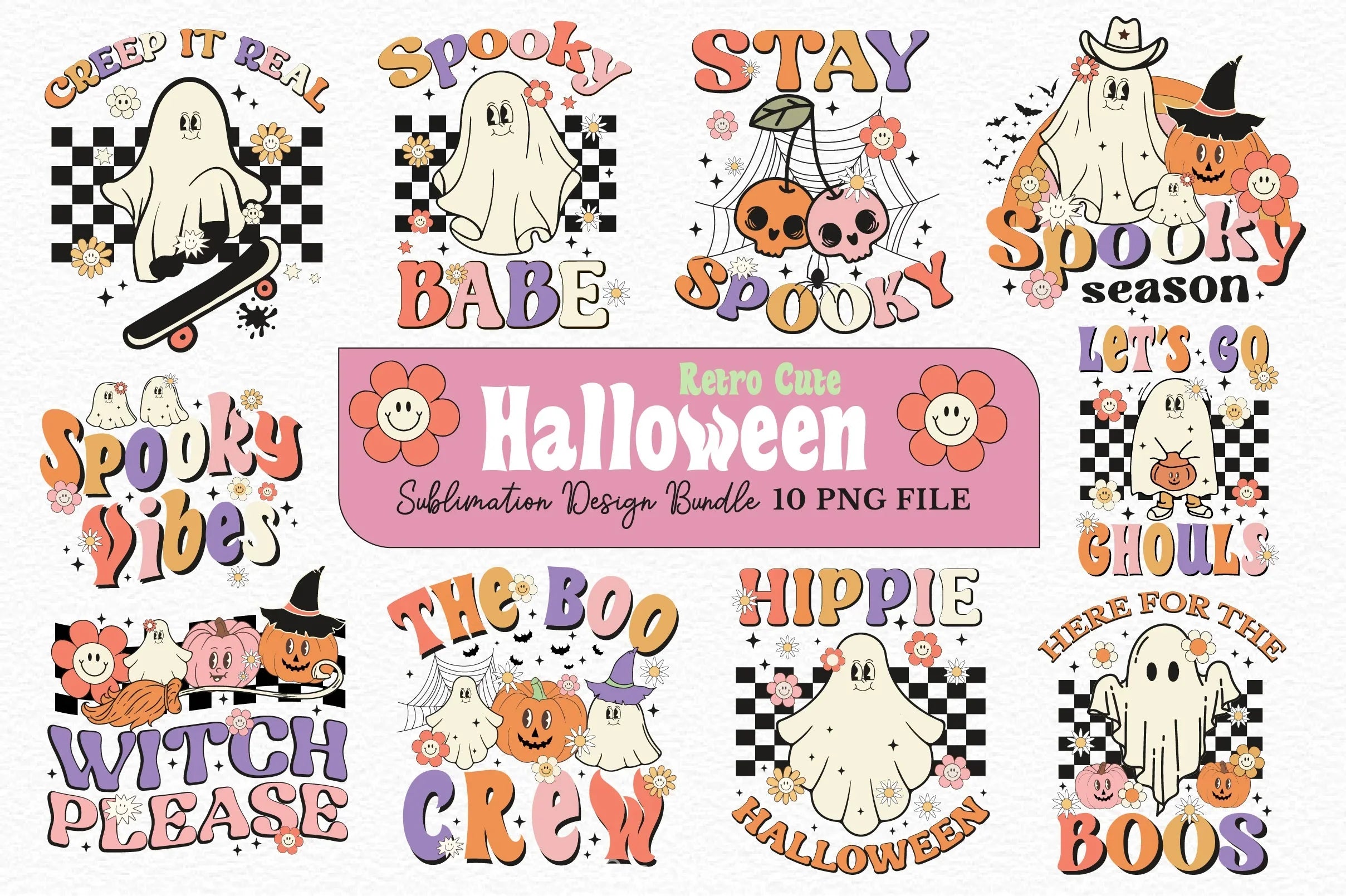 Cute Halloween Clipart Bundle 4 - CraftNest - Digital Crafting and Art