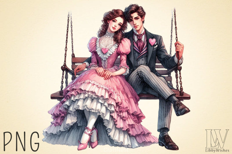 Valentine Couple Clipart Bundle 1 - CraftNest - Digital Crafting and Art