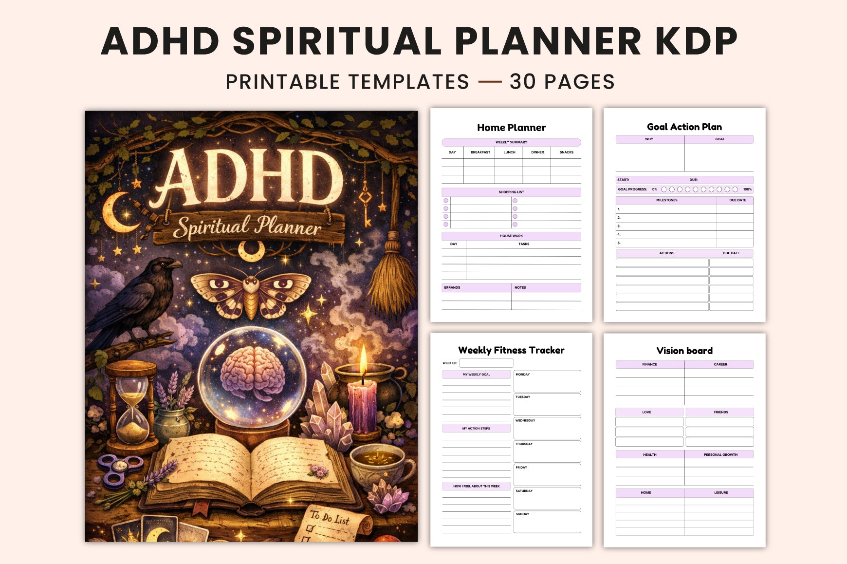 Witchy ADHD Spiritual Planner