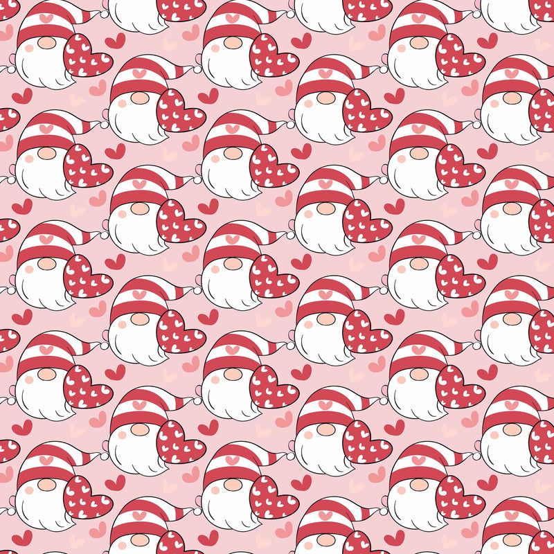 Valentines Day Gnome Seamless Digital Paper - CraftNest - Digital Crafting and Art