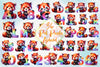 Cute Red Panda Alphabet Clipart Bundle