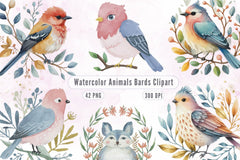 Birds Clipart Bundle - CraftNest - Digital Crafting and Art