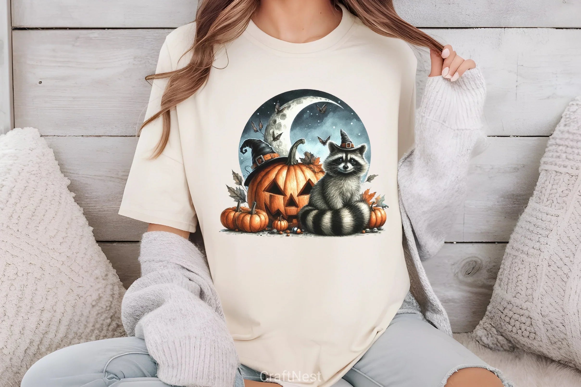 Halloween Raccoon Clipart Bundle 6 - CraftNest - Digital Crafting and Art