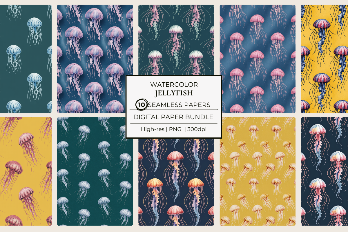 Jellyfish Seamless Papers