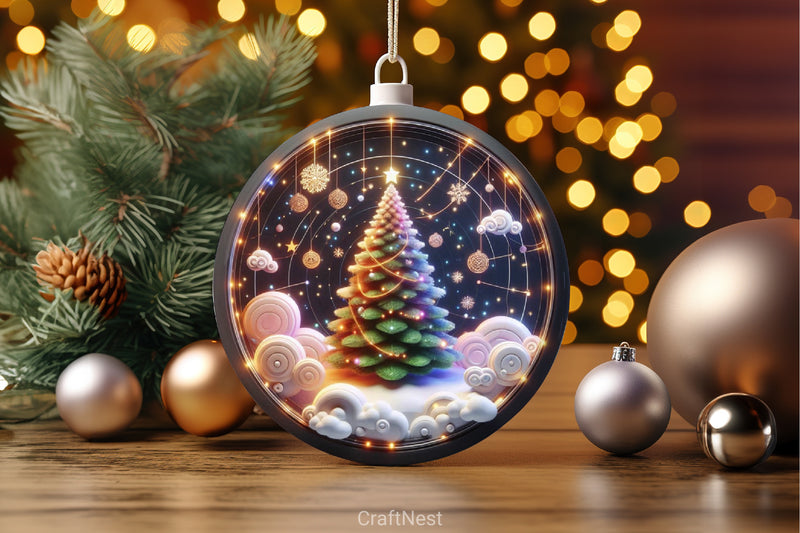 3D Christmas Tree Clipart Bundle - CraftNest - Digital Crafting and Art